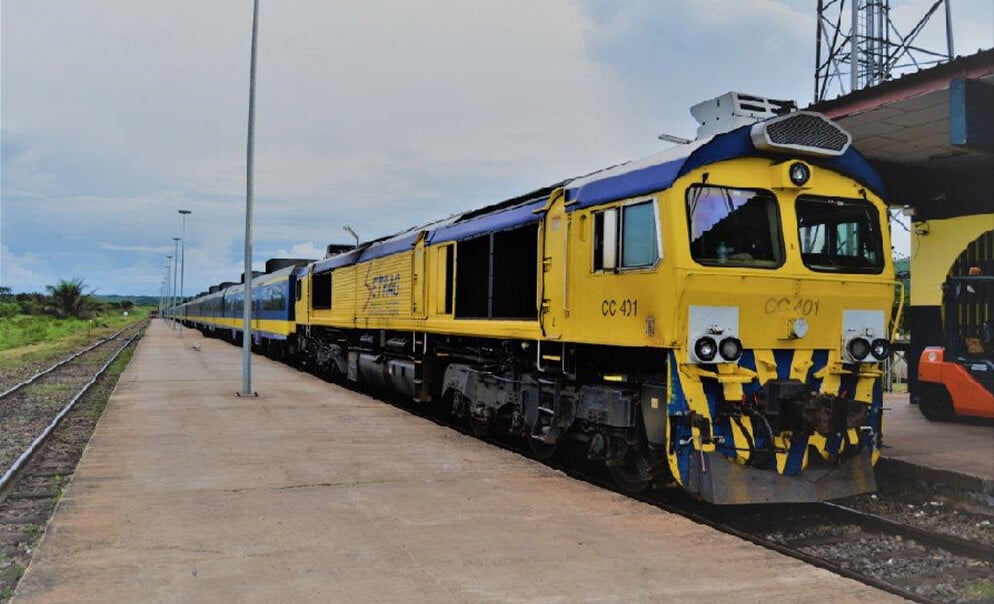 Yellow train waiting at station