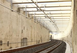 View of a tunnel on the CNM (Nîmes-Montpellier Bypass)
