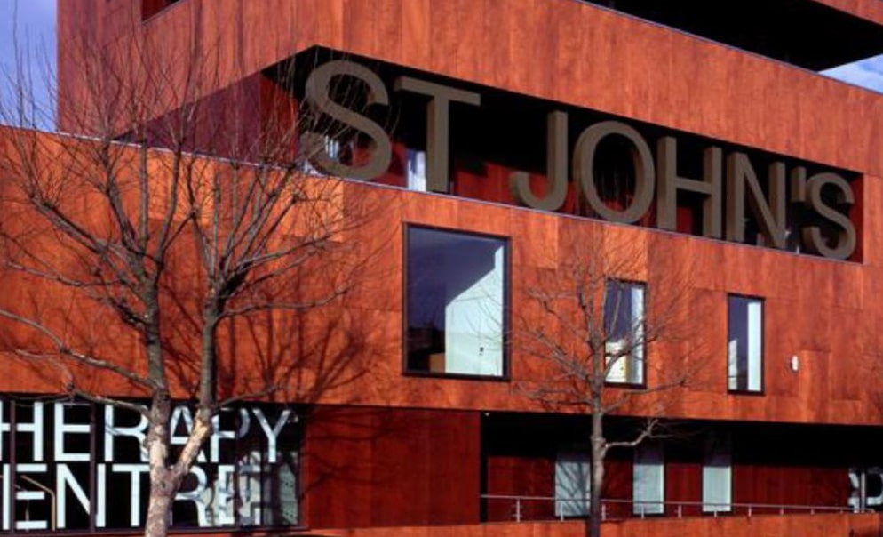 Exterior of St Johns hospital